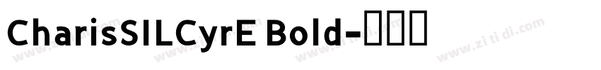 CharisSILCyrE Bold字体转换